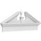 Ekena Millwork Acorn Architectural Grade PVC Combination Pediment, 38"W x 16-3/8"H x 2-3/4"P (Pitch 6/12) PEDPC038X165ACR00 - alternate 1